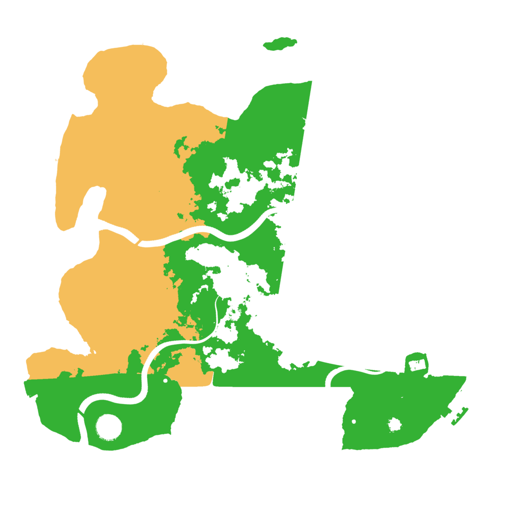 Biome Rust Map: Procedural Map, Size: 3500, Seed: 4478653