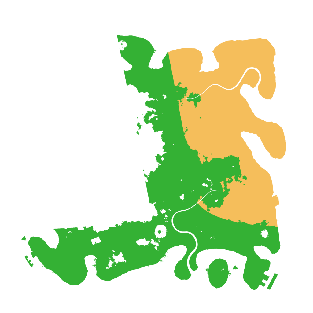 Biome Rust Map: Procedural Map, Size: 3700, Seed: 2243096