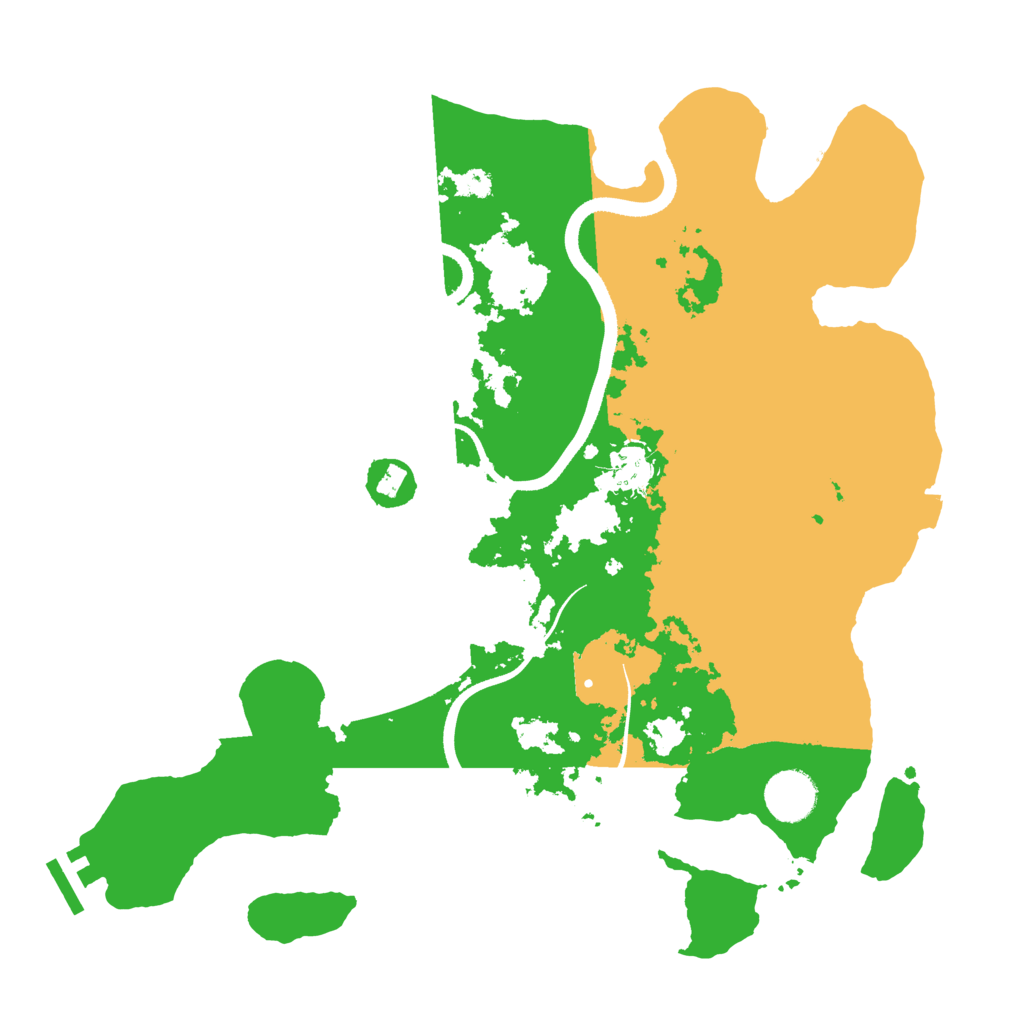 Biome Rust Map: Procedural Map, Size: 3500, Seed: 5273088
