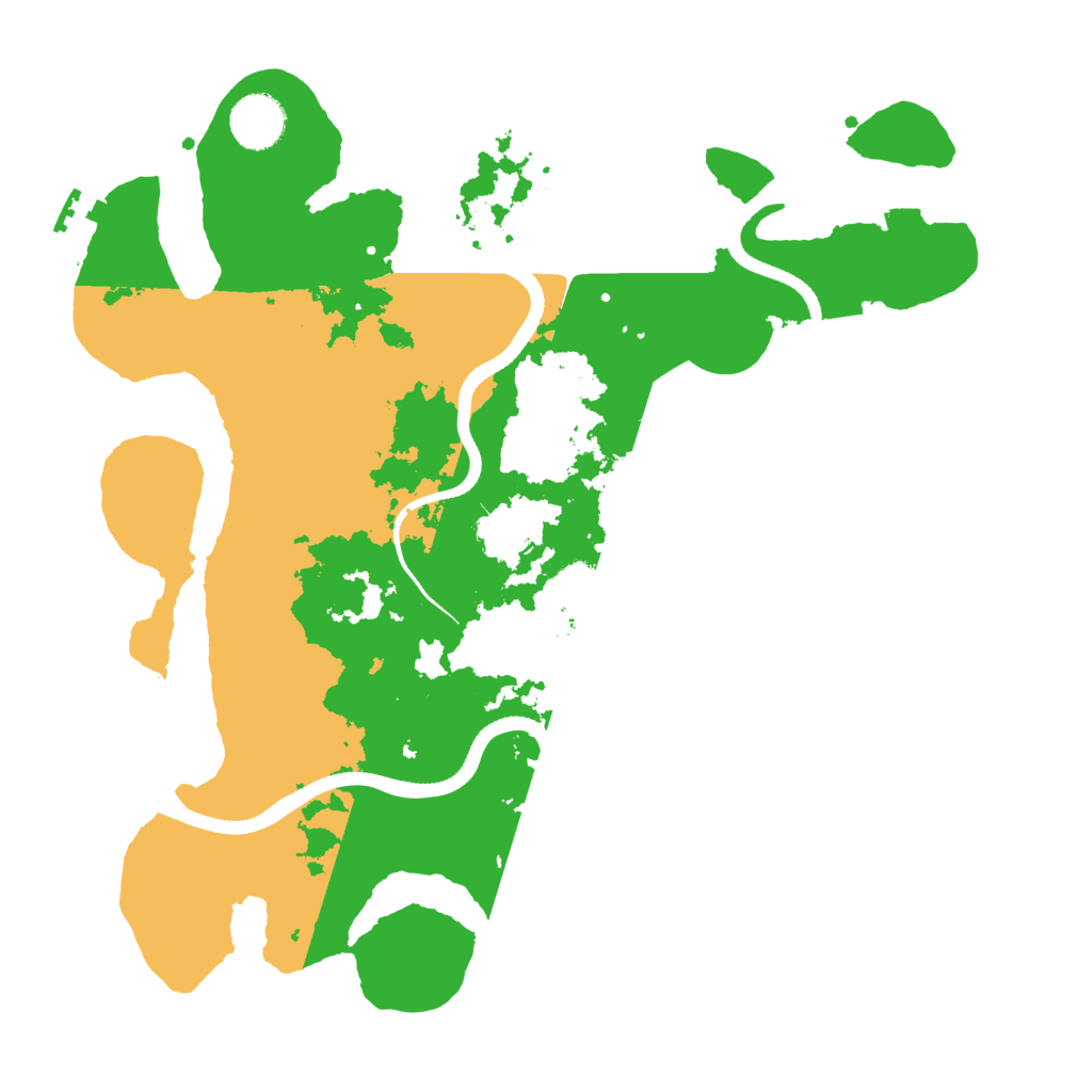 Biome Rust Map: Procedural Map, Size: 3500, Seed: 5773971