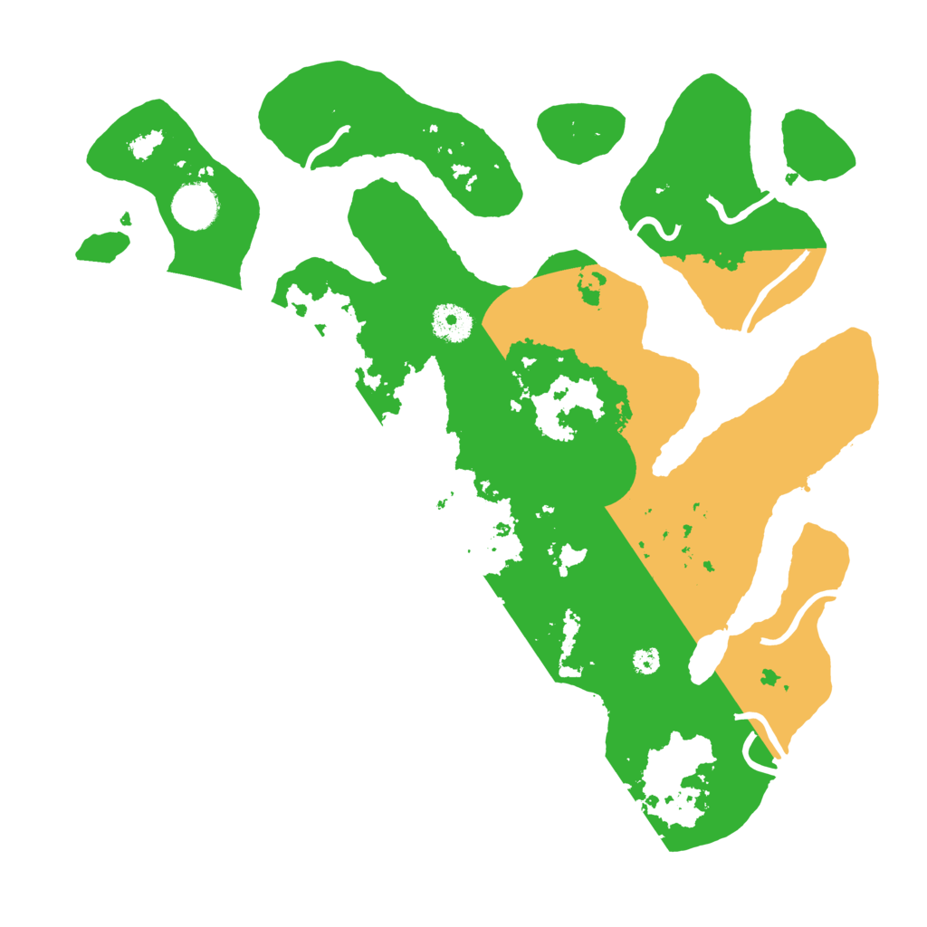 Biome Rust Map: Procedural Map, Size: 3550, Seed: 595133