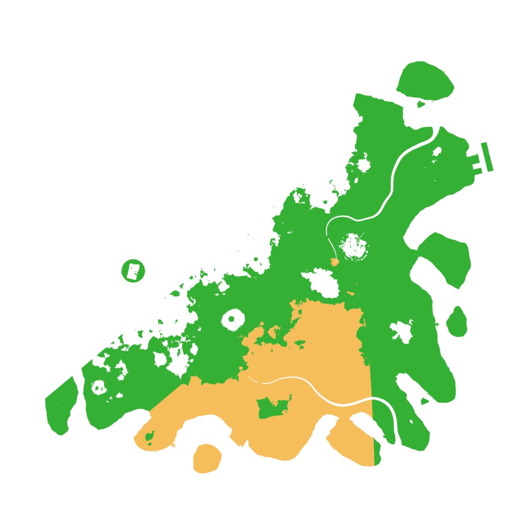 Biome Rust Map: Procedural Map, Size: 3500, Seed: 5947743