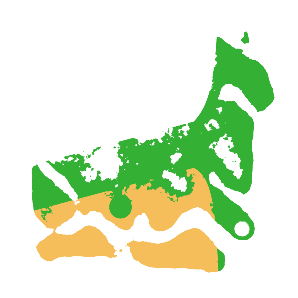 Biome Rust Map: Barren, Size: 3500, Seed: 3384672