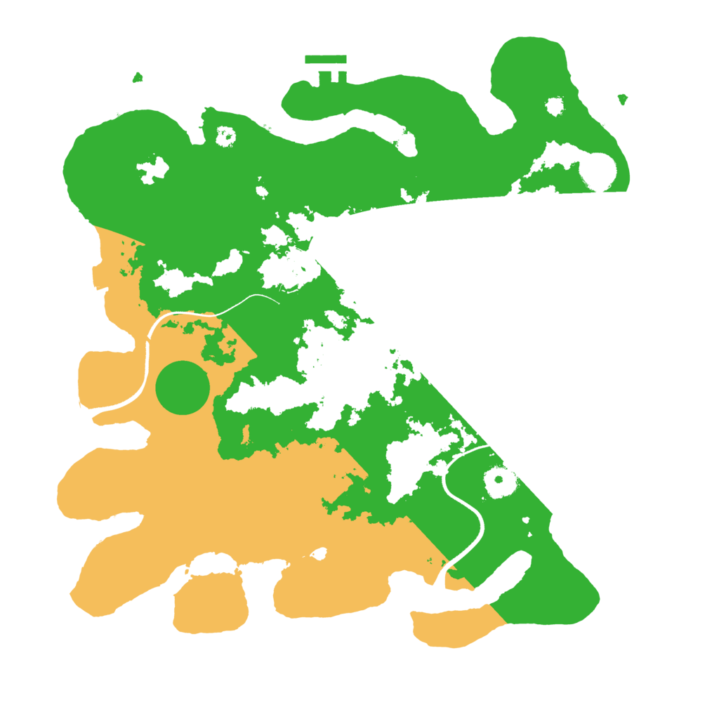 Biome Rust Map: Procedural Map, Size: 3500, Seed: 497071