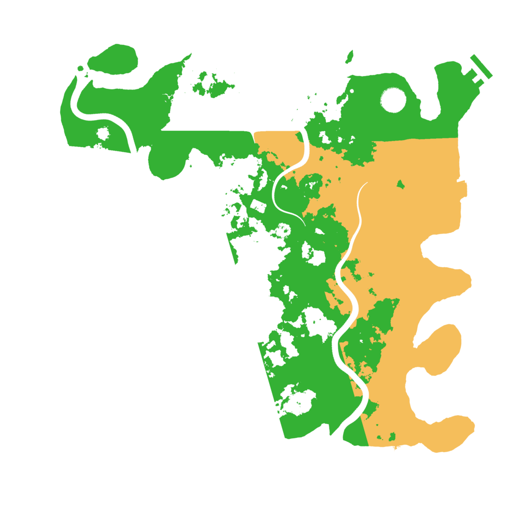 Biome Rust Map: Procedural Map, Size: 3700, Seed: 4368632