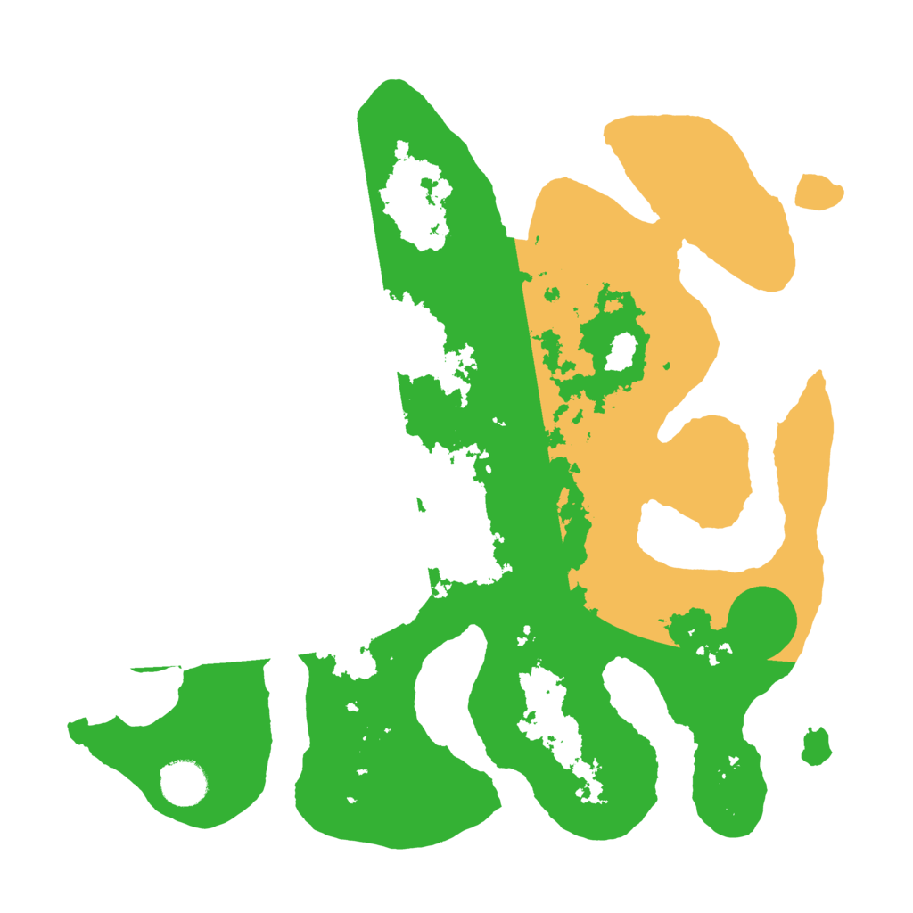 Biome Rust Map: Barren, Size: 3500, Seed: 6093920