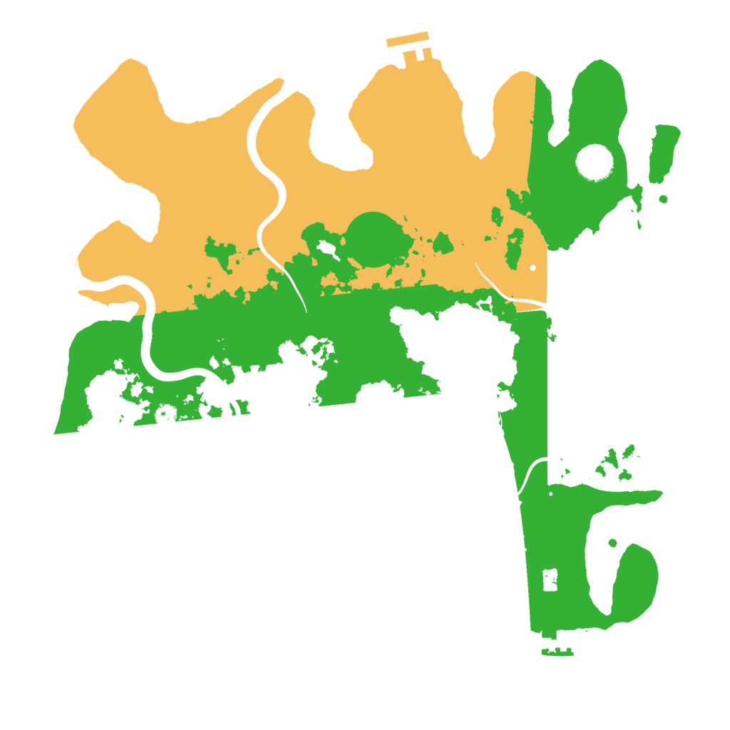 Biome Rust Map: Procedural Map, Size: 3500, Seed: 3452391
