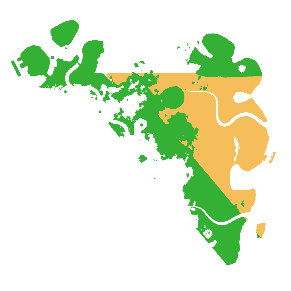 Biome Rust Map: Procedural Map, Size: 3500, Seed: 271965