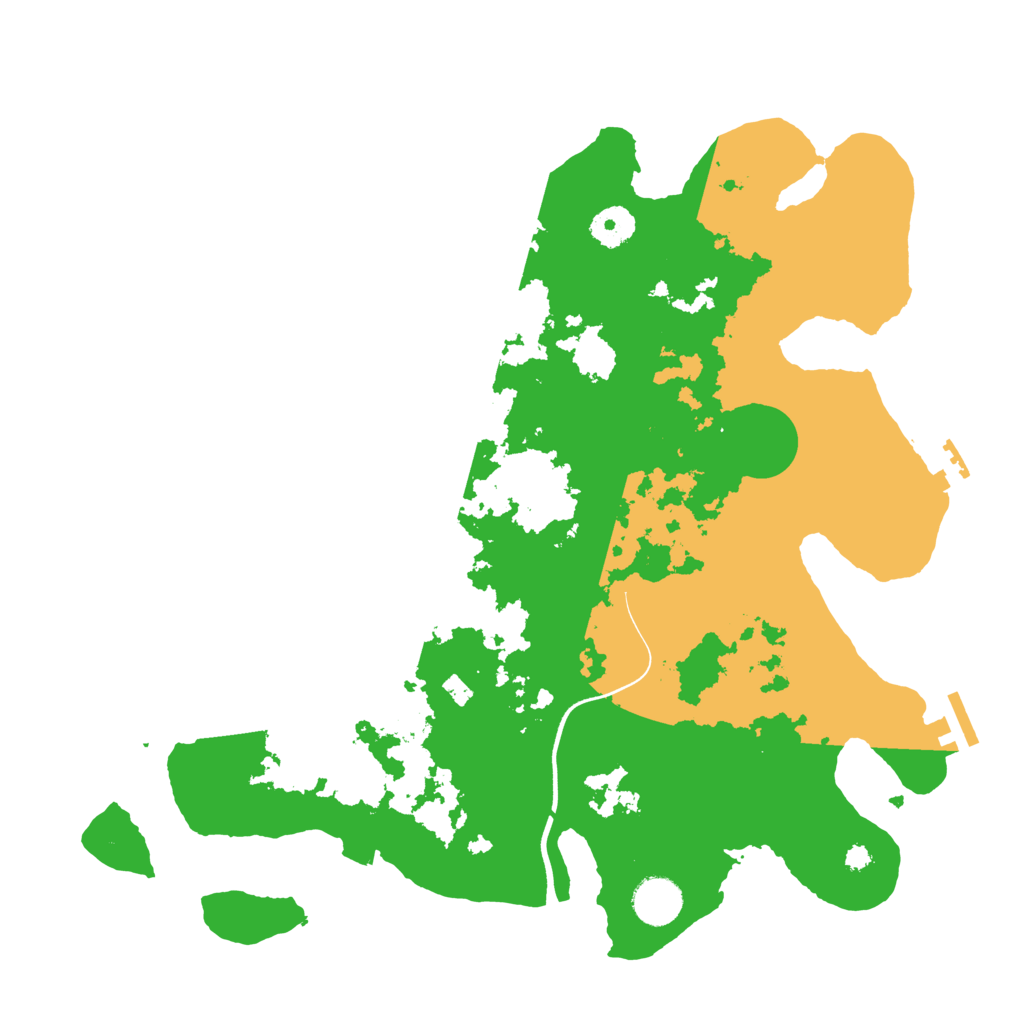 Biome Rust Map: Procedural Map, Size: 3700, Seed: 5672907