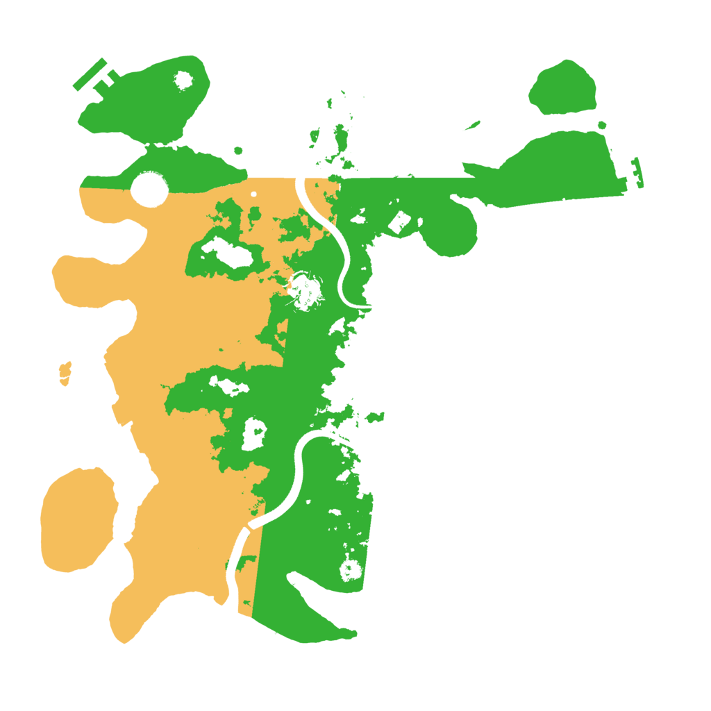 Biome Rust Map: Procedural Map, Size: 3500, Seed: 612605