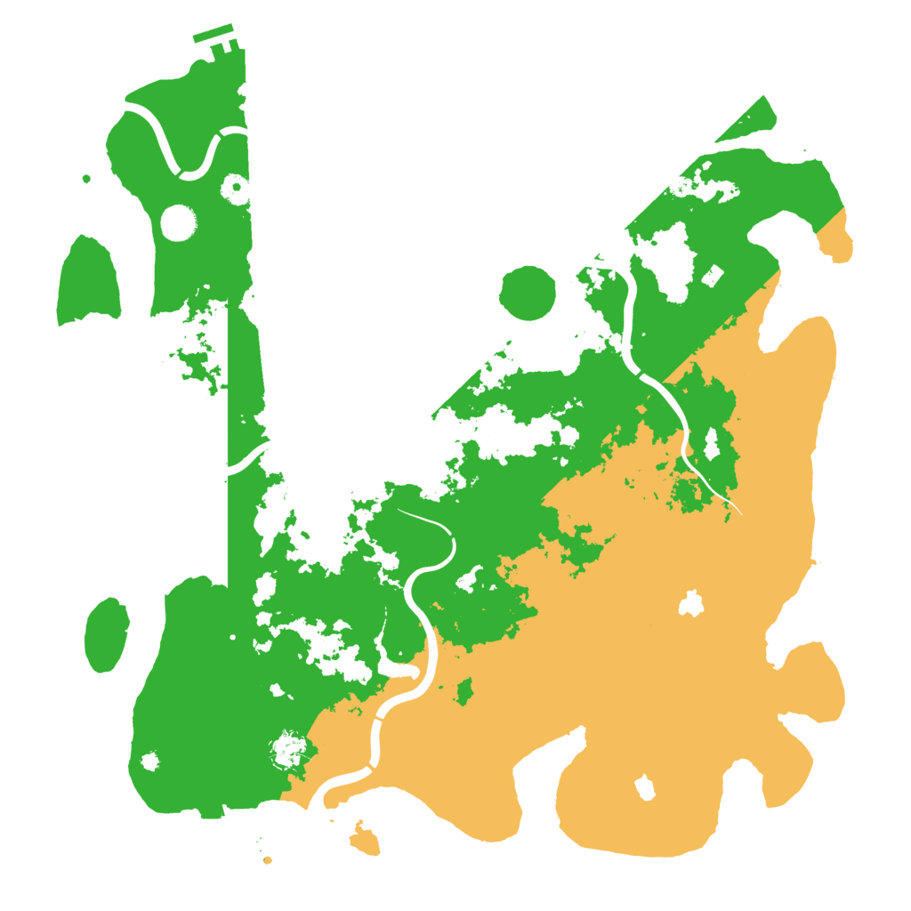 Biome Rust Map: Procedural Map, Size: 4500, Seed: 7696