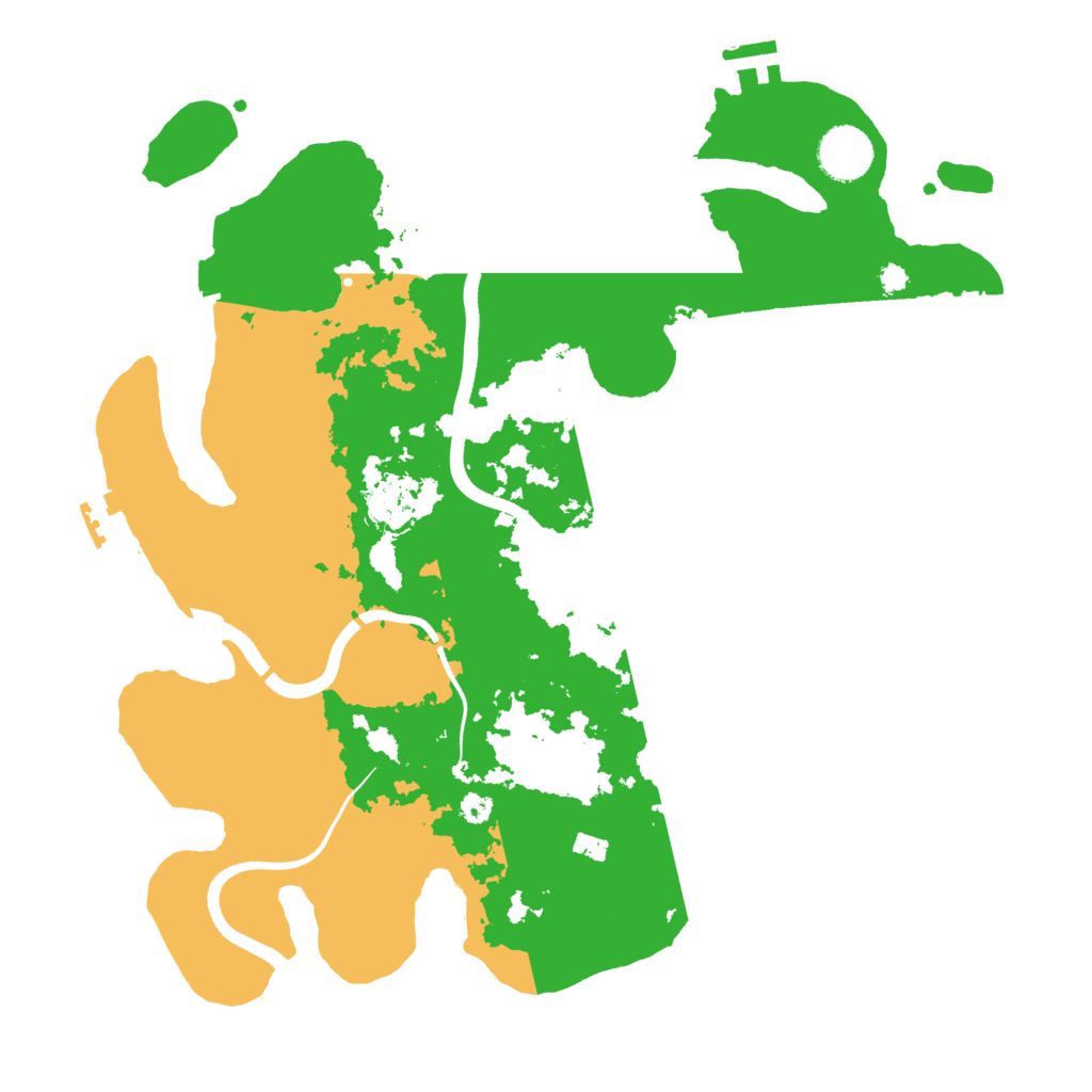 Biome Rust Map: Procedural Map, Size: 3500, Seed: 355366