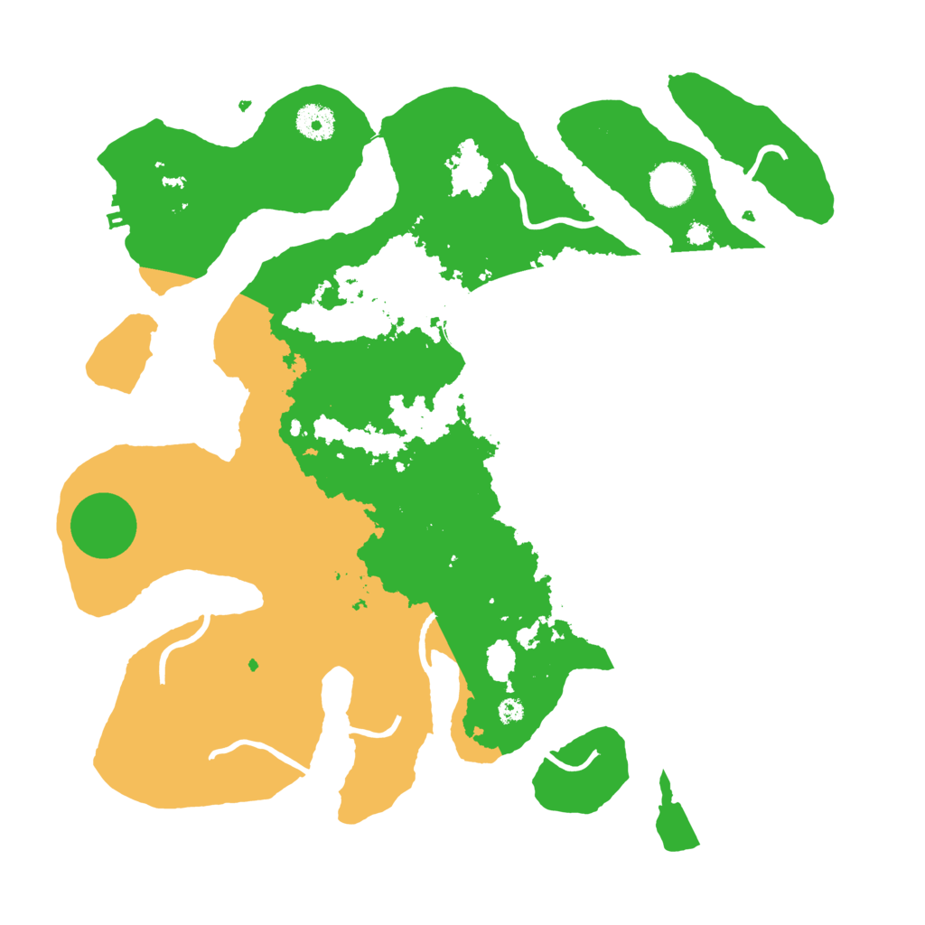 Biome Rust Map: Procedural Map, Size: 3700, Seed: 351210