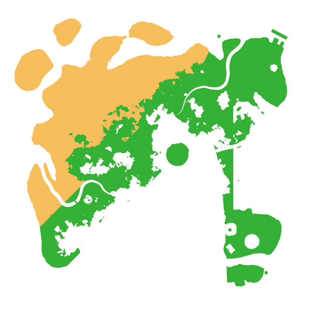 Biome Rust Map: Procedural Map, Size: 3700, Seed: 1879008140