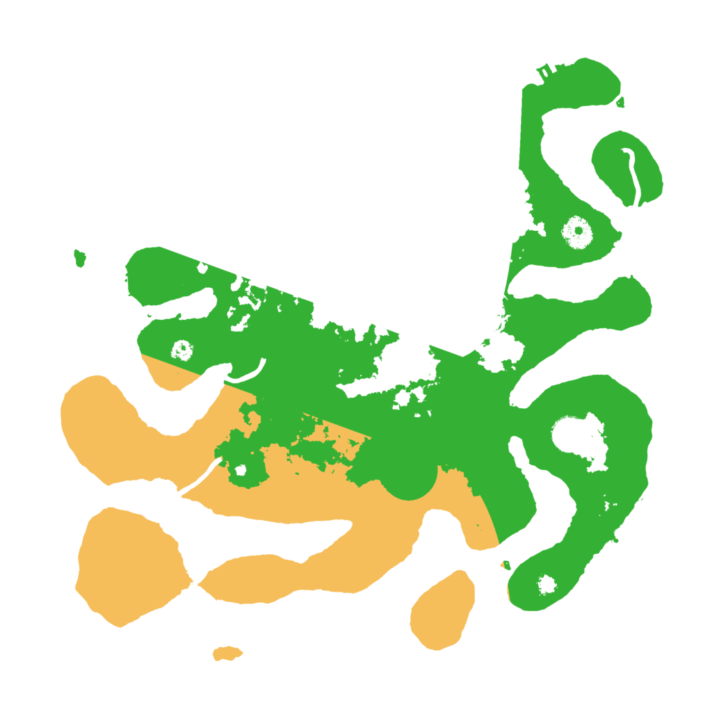 Biome Rust Map: Procedural Map, Size: 3500, Seed: 5167611