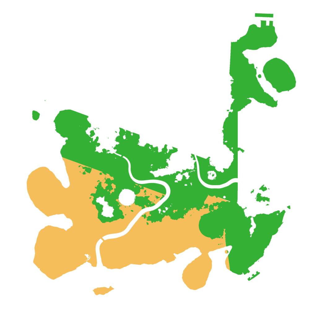 Biome Rust Map: Procedural Map, Size: 3500, Seed: 5167611