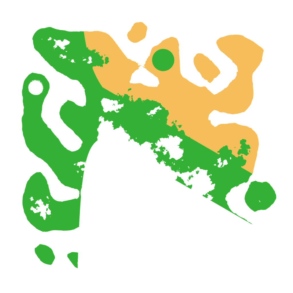 Biome Rust Map: Barren, Size: 3500, Seed: 4430481