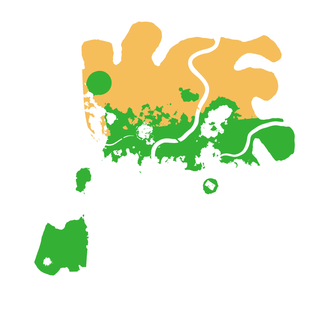 Biome Rust Map: Procedural Map, Size: 3500, Seed: 2139627