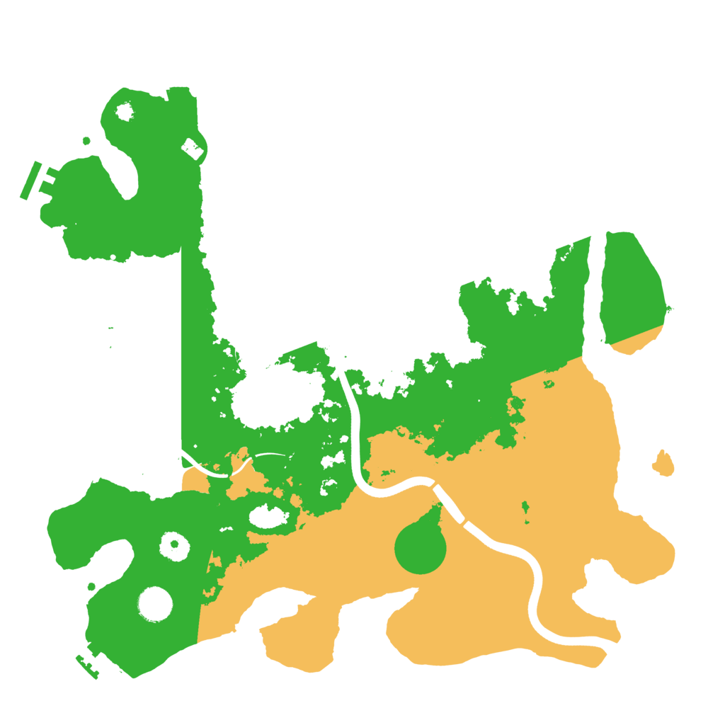 Biome Rust Map: Procedural Map, Size: 3700, Seed: 2296849