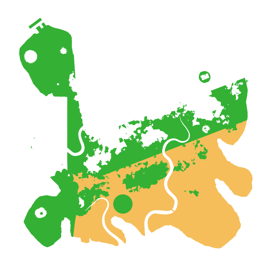 Biome Rust Map: Procedural Map, Size: 3700, Seed: 6031333