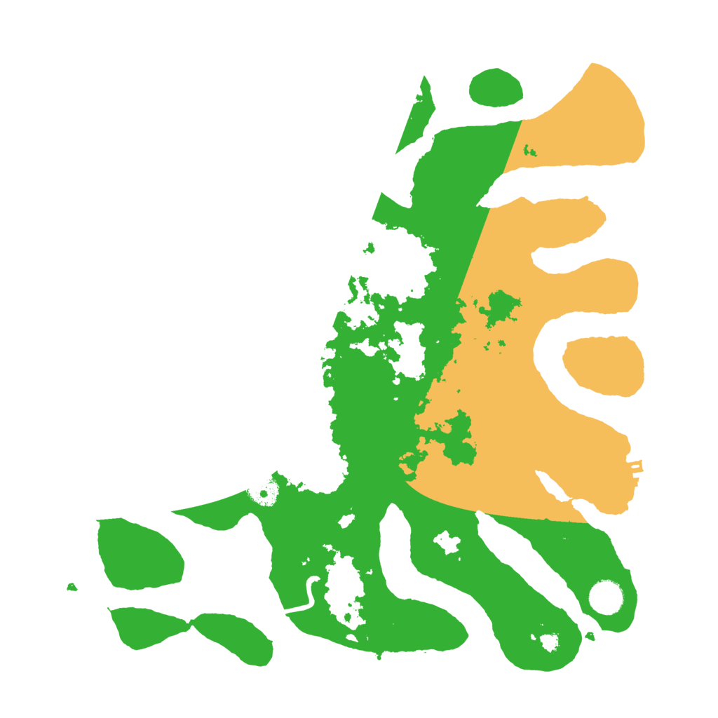 Biome Rust Map: Procedural Map, Size: 3700, Seed: 381693