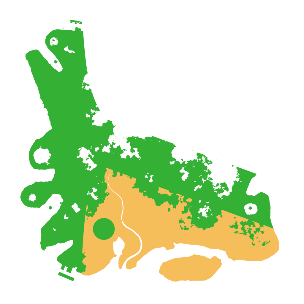 Biome Rust Map: Procedural Map, Size: 3700, Seed: 1594693