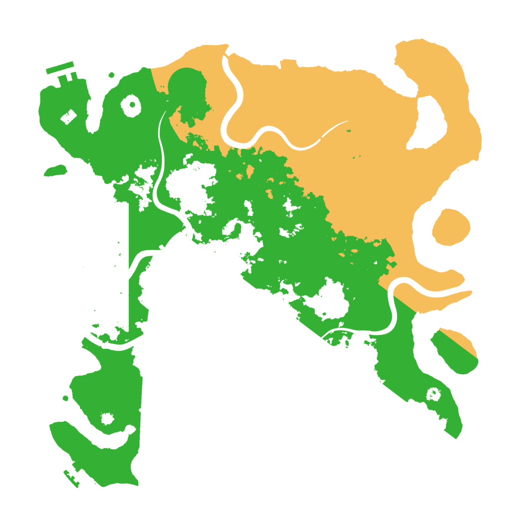 Biome Rust Map: Procedural Map, Size: 3700, Seed: 24088