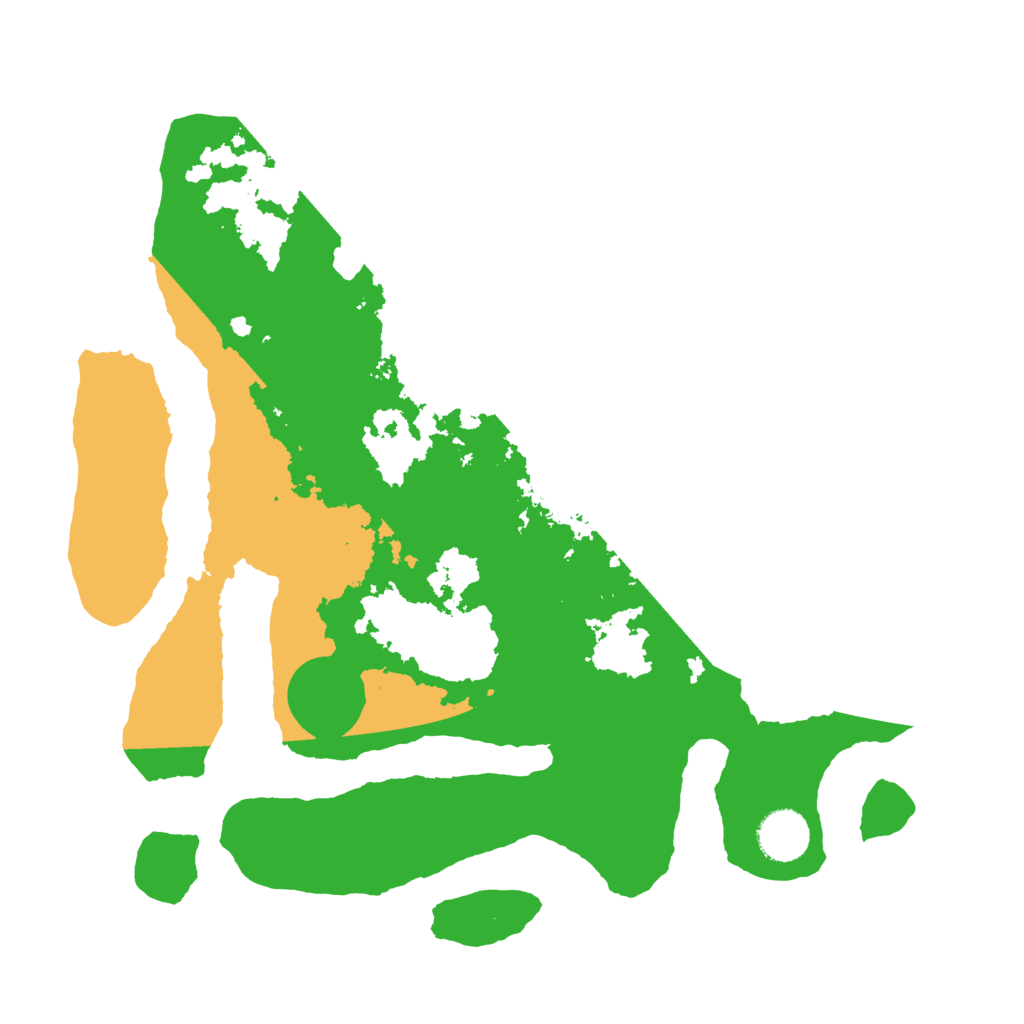 Biome Rust Map: Barren, Size: 3500, Seed: 6286870