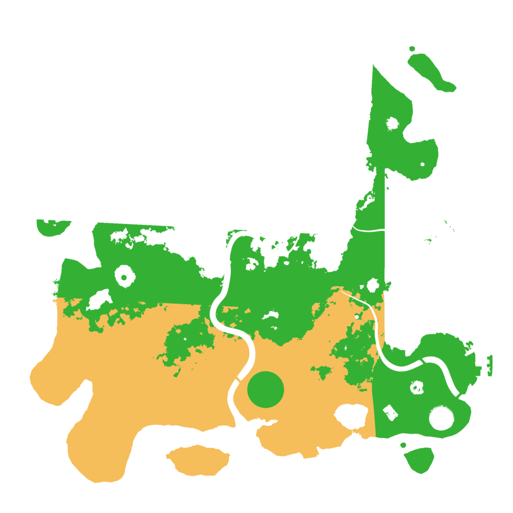 Biome Rust Map: Procedural Map, Size: 3700, Seed: 6274026