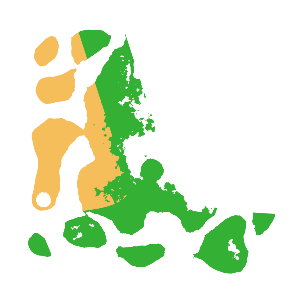 Biome Rust Map: Barren, Size: 3500, Seed: 1380832