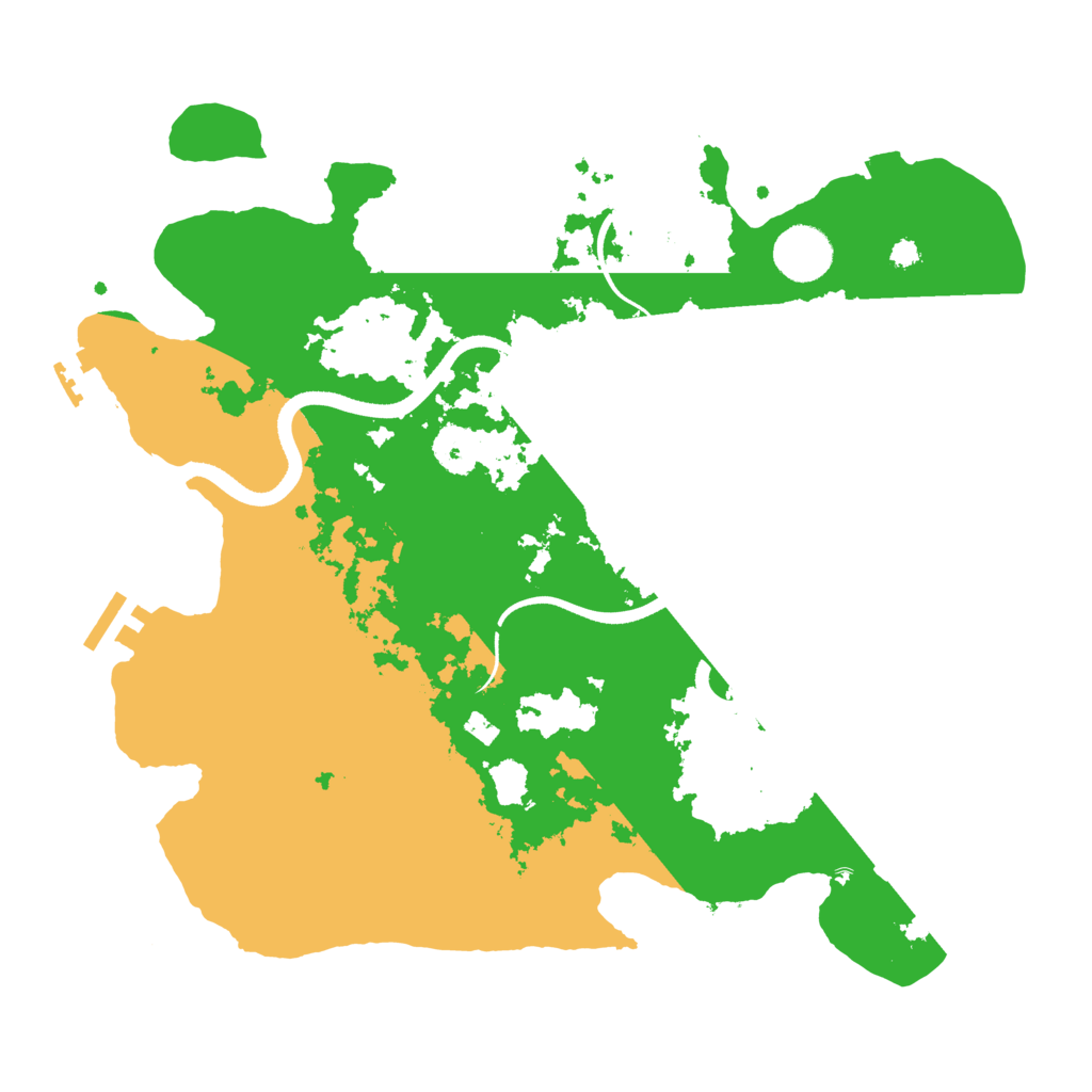 Biome Rust Map: Procedural Map, Size: 3500, Seed: 4608077