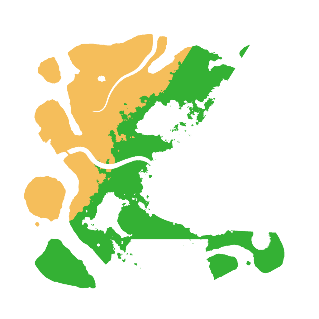 Biome Rust Map: Procedural Map, Size: 3000, Seed: 46576263