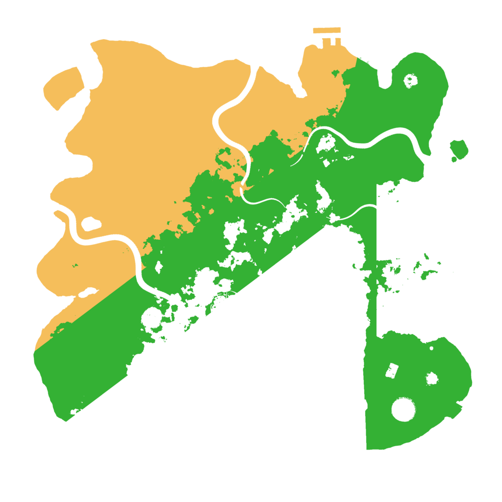 Biome Rust Map: Procedural Map, Size: 3700, Seed: 2137310
