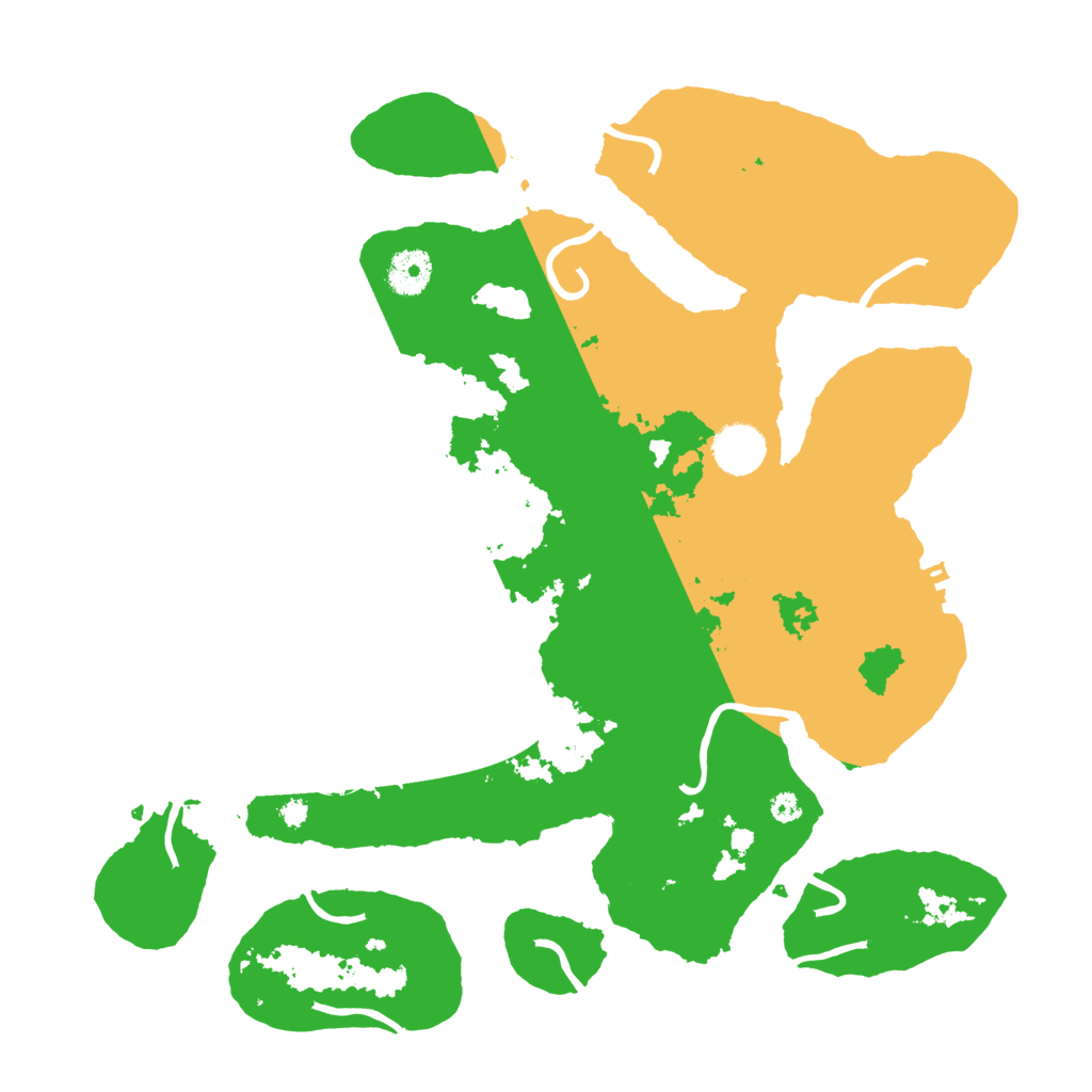 Biome Rust Map: Procedural Map, Size: 3700, Seed: 5834645