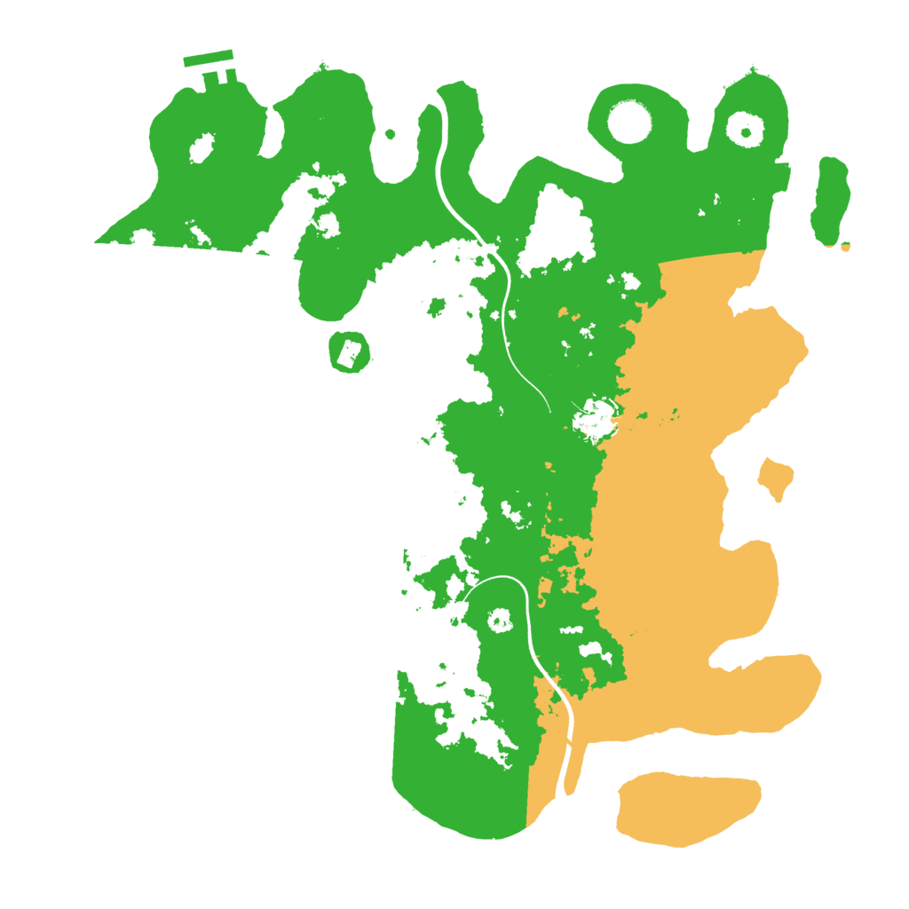 Biome Rust Map: Procedural Map, Size: 3700, Seed: 3165190