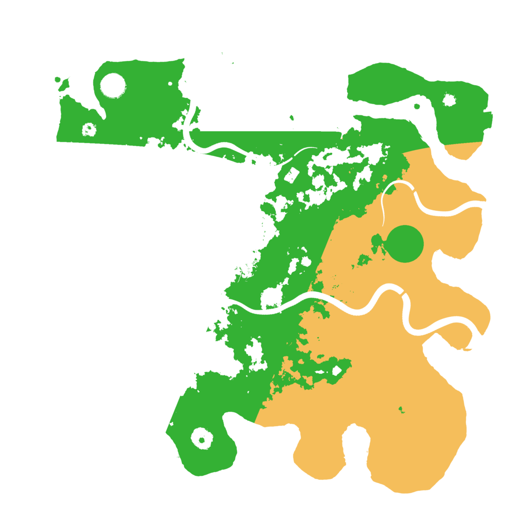 Biome Rust Map: Procedural Map, Size: 3700, Seed: 5126586