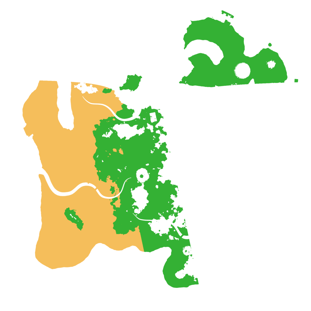 Biome Rust Map: Procedural Map, Size: 3500, Seed: 4215857