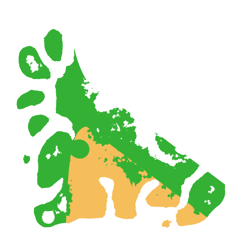 Biome Rust Map: Barren, Size: 3500, Seed: 4436893