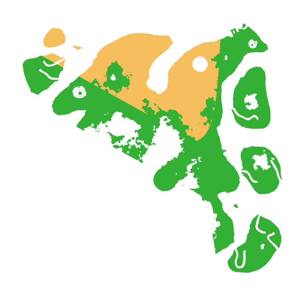 Biome Rust Map: Procedural Map, Size: 3500, Seed: 3744519