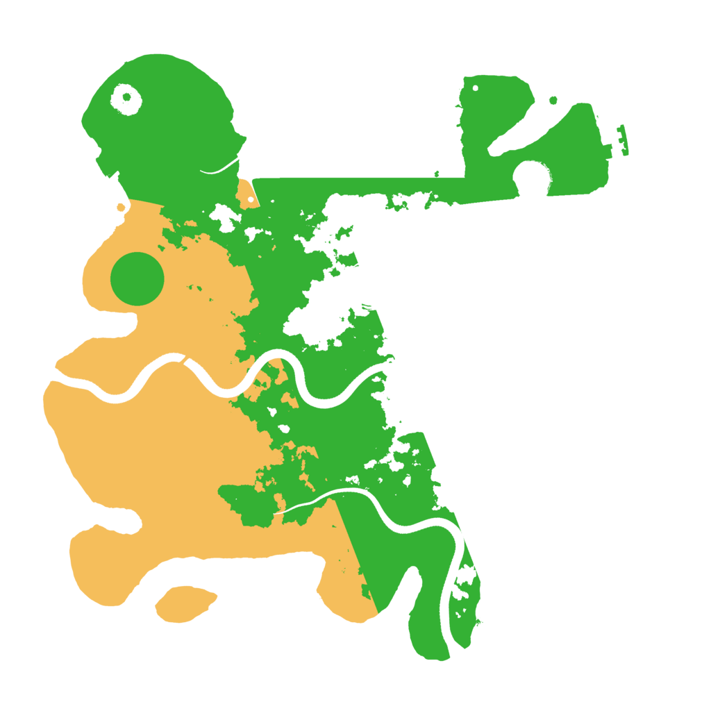 Biome Rust Map: Procedural Map, Size: 3500, Seed: 3524539