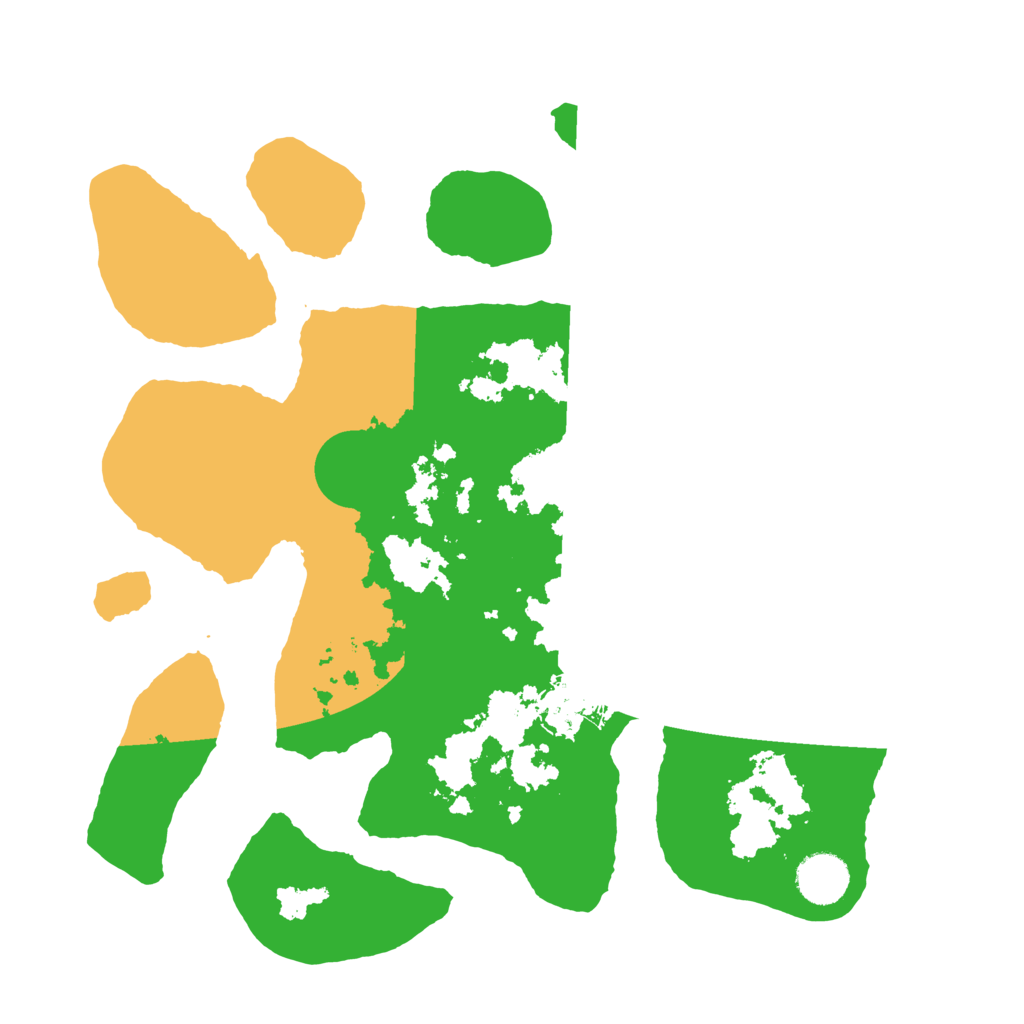 Biome Rust Map: Barren, Size: 3500, Seed: 3228509