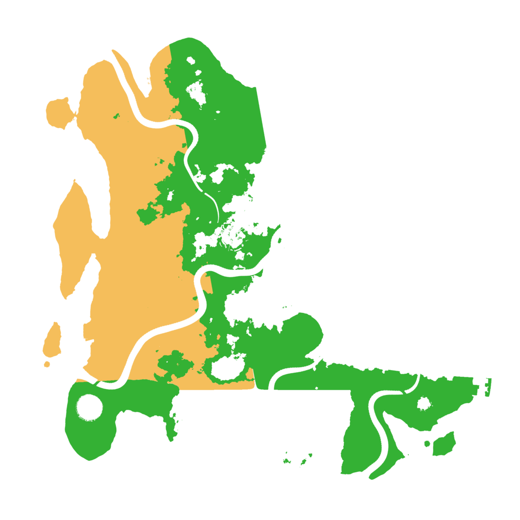 Biome Rust Map: Procedural Map, Size: 3500, Seed: 1997839775