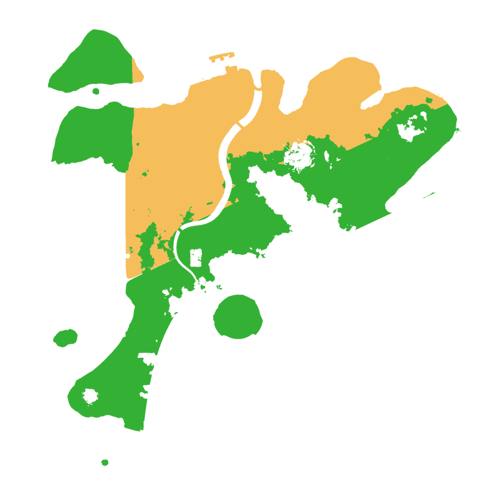 Biome Rust Map: Procedural Map, Size: 3000, Seed: 22127