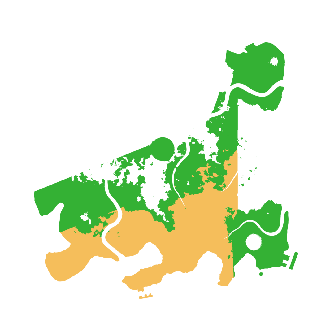 Biome Rust Map: Procedural Map, Size: 3550, Seed: 55977