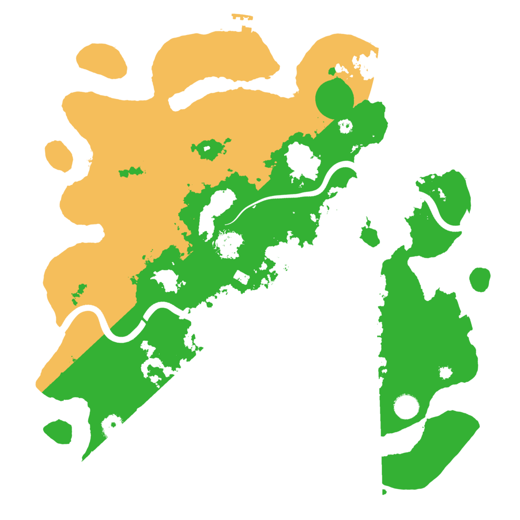 Biome Rust Map: Procedural Map, Size: 3700, Seed: 2563524