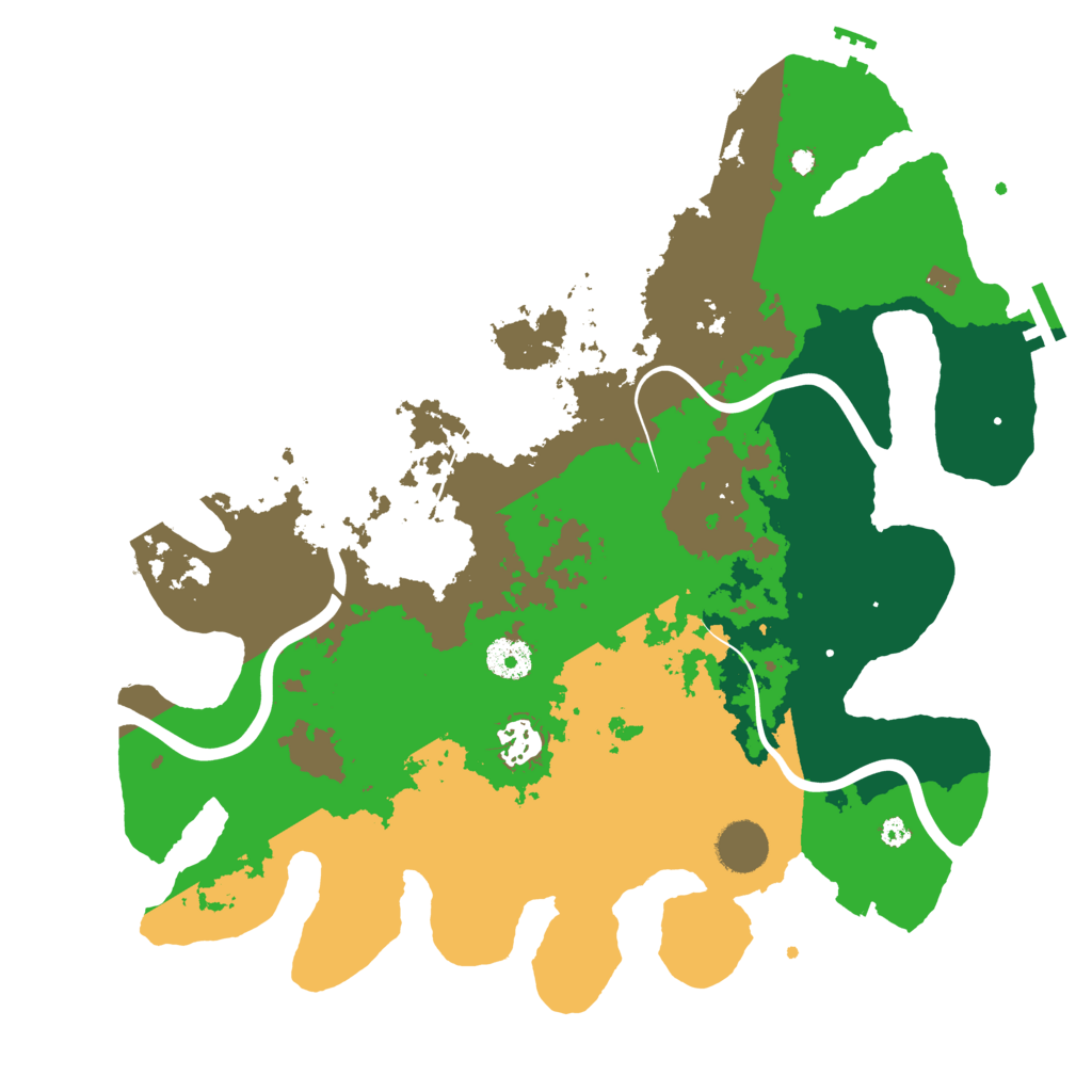 Biome Rust Map: Procedural Map, Size: 3700, Seed: 3457379