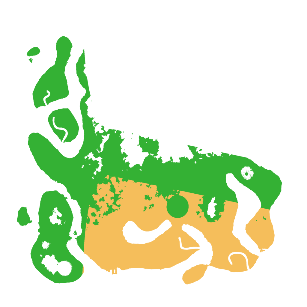 Biome Rust Map: Procedural Map, Size: 3700, Seed: 1849543