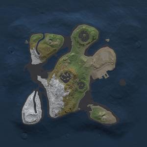 Thumbnail Rust Map: Procedural Map, Size: 2000, Seed: 4294, 7 Monuments