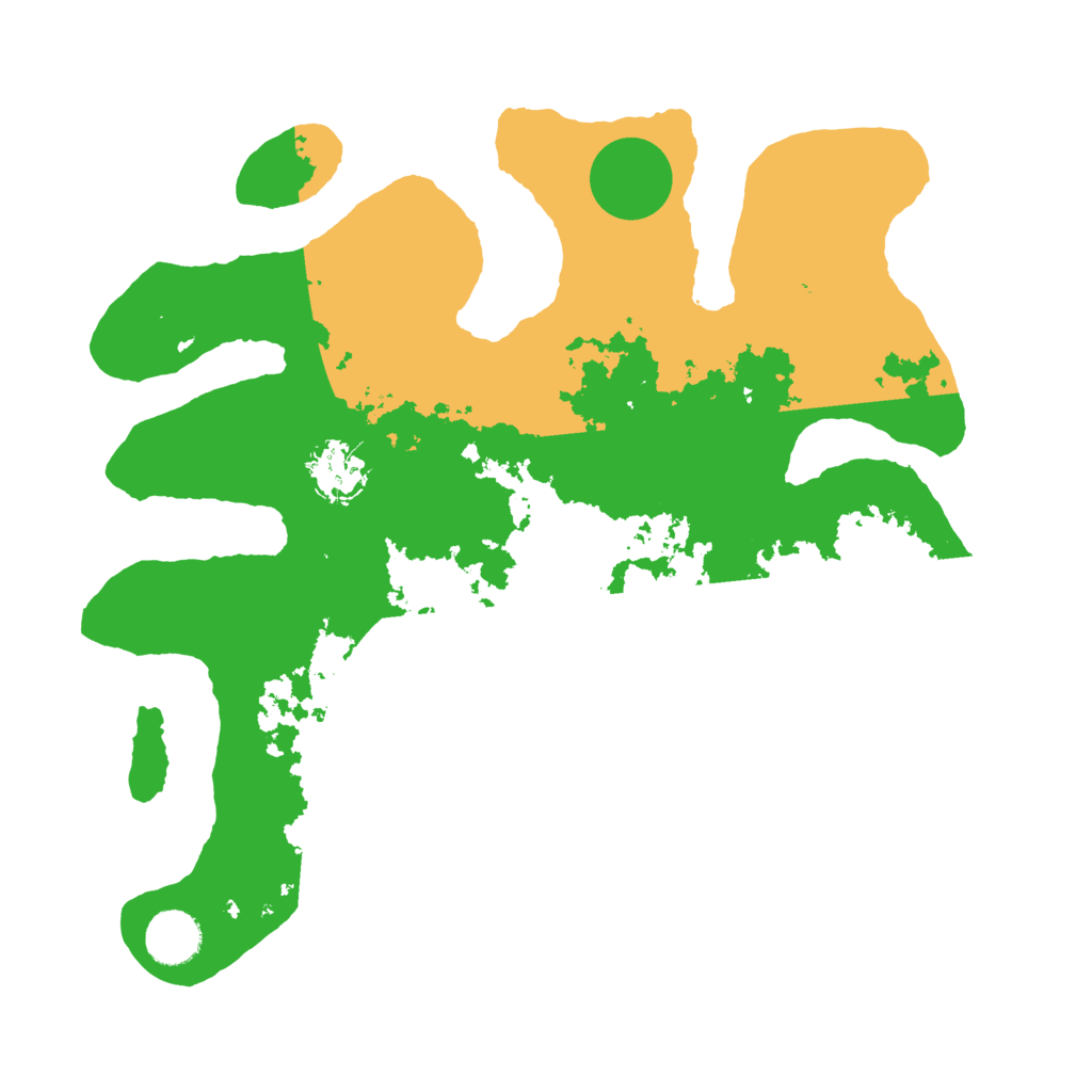 Biome Rust Map: Barren, Size: 3500, Seed: 6316756