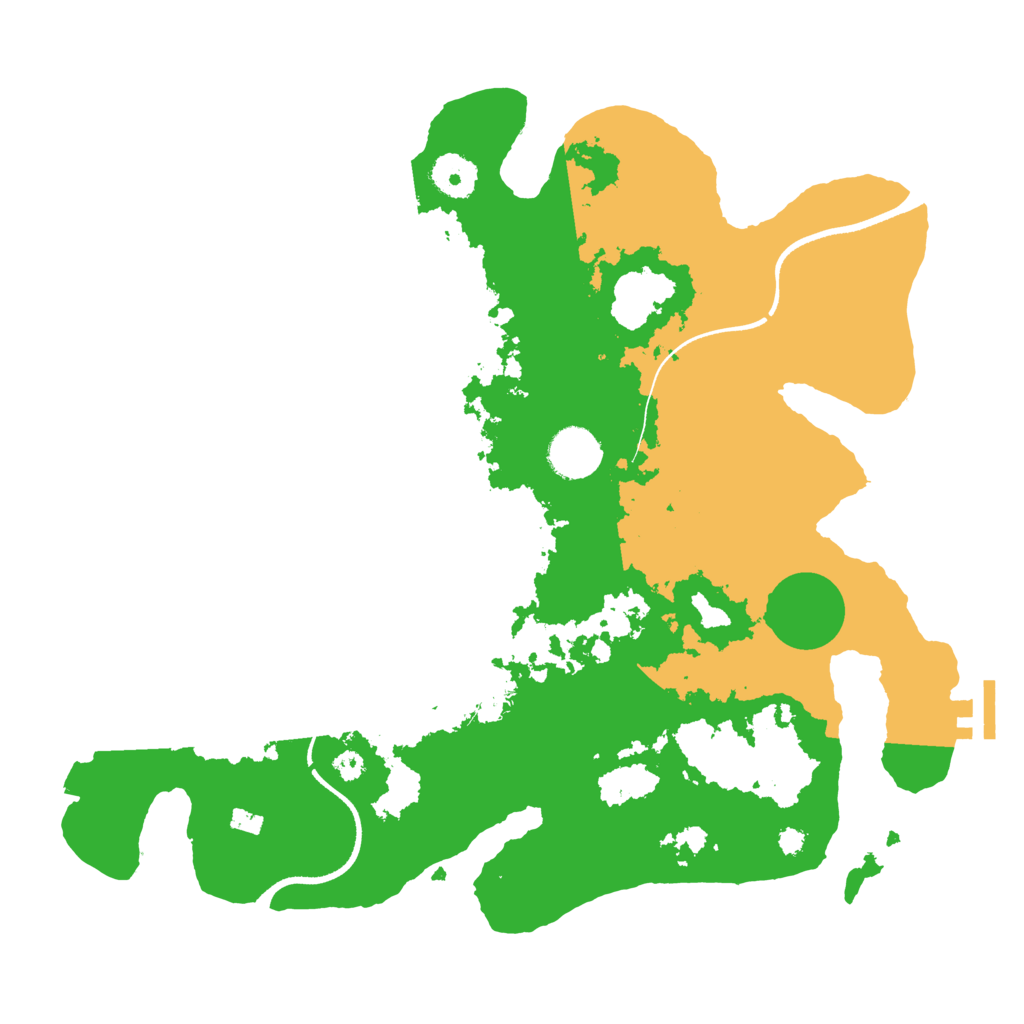 Biome Rust Map: Procedural Map, Size: 3500, Seed: 3702621
